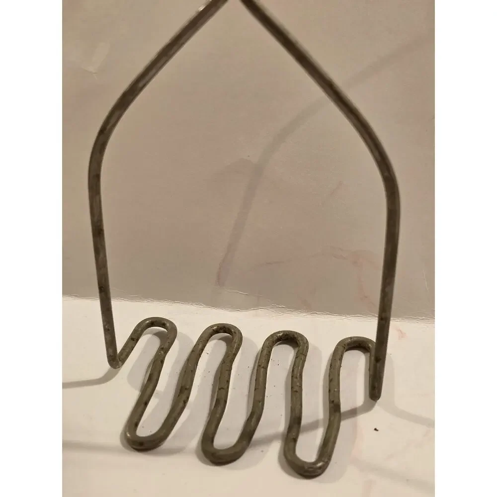 Vintage Mid-century Potato Masher Wooden Handle